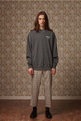 Cropped slacks - Beige check (4618141859958)