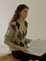 Wool jacquard knit (6653802315894)