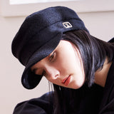VA Square Stud Wool Madoros Cap / Black