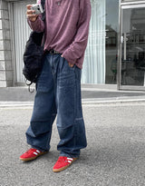 PF ピンタックワイドバルーンパンツ