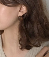 フォーミカペブルピアスノンピアスクリップ [Brown]