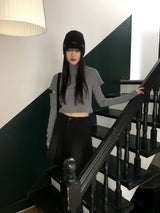 Nikun brushed slit polar t-shirt