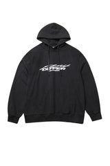  GRAFFITI CRACK HOODIE_CHARCOL