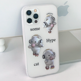 ハイブサマーホワイトキャットフォーンケース / Hive Summer white Cat Phone Case
