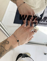 No.9553 black & white double bracelet