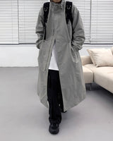 ハイネックカラーコート/SK High-Neck Collar Coat (3 colors)