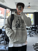 never headset printing loosefit hoody