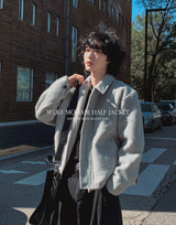 モヘアベリーハーフジャケット