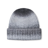 ウールブレンドニットグラデーションビーニー / WOOL BLENDED KNIT GRADATION BEANIE GREY