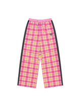 COLOR COMBINATION TUCK PANTS [PINK]
