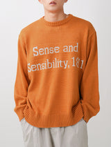 レタリングラウンドニット / Lettering round knit 5color