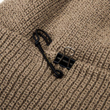 BBD Signature Custom Short Beanie (Dark Beige) (6643612549238)