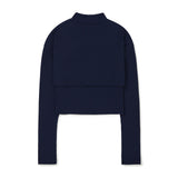Layered Wrap Bolero Set [NAVY] (6638354038902)