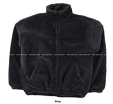 Pleddy Rabbit Fur Zip Up Jacket (5color) (6617705087094)