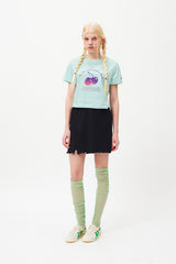 チェリーアーチロゴクロップTシャツ / CHERRY ARCH LOGO CROP T-SHIRT [MINT]