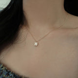 14K ゴールドイニシャルネックレス