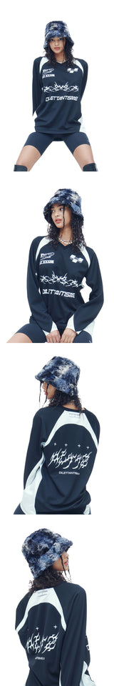 エコファーバケットハット / NAVY BLUE ECO FUR BUCKET HAT