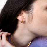 Silver daily one touch earring (6655447859318)