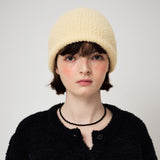 FLUFFY RIBBON BEANIE, YELLOW