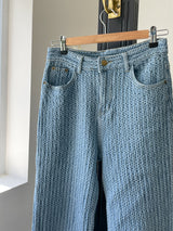 ブロックデニムパンツ / Block Medium Blue Denim