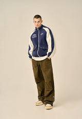 VINTAGE PINTUCK COTTON PANTS - KHAKI