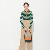 VICTORIA STRIPE TEE, GREEN+IVORY S/T (6633231253622)