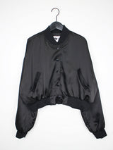 サテン ヴァーシティ ブルゾン / Satin varsity blouson (3color)