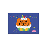 CONGRATULATION CUPCAKE TIGER POST CARD (6538765729910)