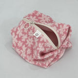 TERRY ZIPPER POUCH_PINK FLOWER