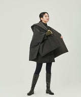 REVERSIBLE PADDING SHAWL_BLACK+GRAY (6636703547510)