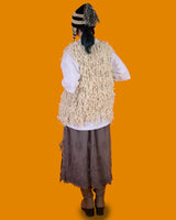 grunge layered open cardigan (2 color) (6680315363446)