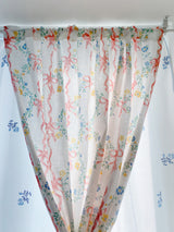 Princess Ribbon Curtain Screen Floral Print 230cm