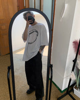 レイヤード ハーフ リング Tシャツ / TN Layered Half Ring T-shirt (3 colors)
