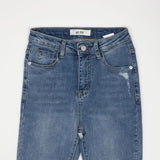 (×)FROMIS_9 NAKYOUNG AND MIJOO WORN HIGH WAIST LIGHT BLUE SKINNY JEAN [6808]