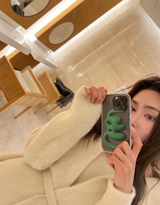 ペインティングオブジェクトフォーンケース / 3D Painting Object Phone Case Green