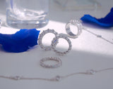 2MM プロング セッティング テニス リング / 2MM Prong Setting Tennis Ring (silver)
