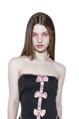 Venetian heart glass pearl necklace