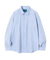 シアサッカーストライプシャツS89/Seersucker Stripe Shirt S89 Sky Blue