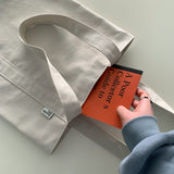 Oxford simple line bag - ivory