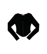 PNFメイド ベベスナップボタントップ / PNF made Bebe snap button top