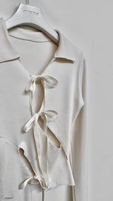 リボンカラーTシャツ / RIBBON COLLAR T-SHIRT