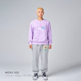 3Dロゴクルーネック / 3D Logo Crewneck  Lavender (4562977357942)