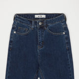 ハイウェストセミブーツカットスパンデックスデニムパンツ/HIGH WAIST SEMI BOOTSCUT SPANDEX DENIM PANTS [6861]