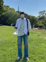 イージーデストロイデニムパンツ