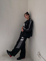(UNISEX) f/wナイロン配色トラックパンツ