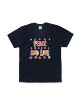 Peace and love shortPeace and love short sleeve T-shirts navy (6594388820086)
