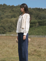 Petite Ribbon Knit Vest (2colors)