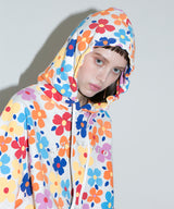 ドリームライクフラワーフードTシャツ/ dreamlike flower hood t-shirt - IVORY (4435429458038)