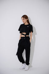 スクエア バックル ショート スリーブ Tシャツ / TOP(9367) Square Buckle Short Sleeve T