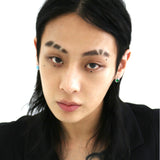 アストロ着用フリンキュービックイヤリング - ブラック/Astro Wear Flint Cubic Earrings - Black (6675268272246)